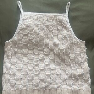 Club Monaco (Small) Cream Textured Camisole